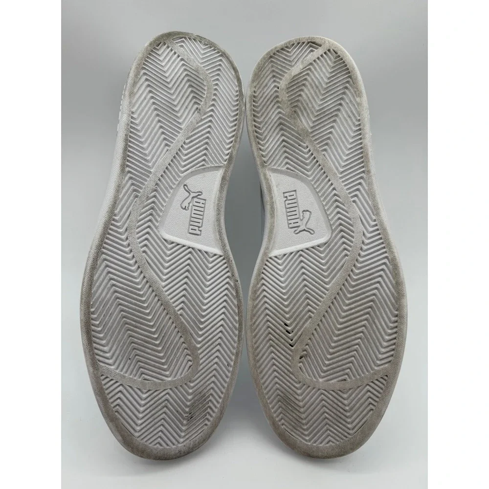 Puma Smash v2 Men's Size 10.5‎ White Green Casual Sneakers